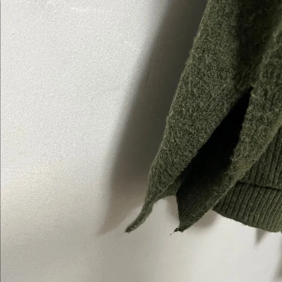 Olive Green Women's Sweater - Picture 3 of 4